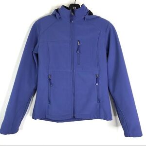 Fjäll Hooded Zip Up Jacket Fleece Lined All Weather XSMALL